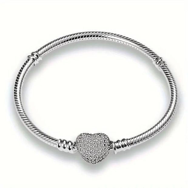 Bracciale | Cuore argento Modello Pandora