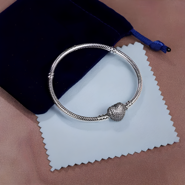 Bracciale | Cuore argento Modello Pandora